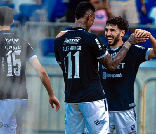 Remo ganha tempo para treinar e mira saída do Z4 contra o Santos-SP Remo 4×1 Bahia-BA (Vitor Bueno, Jajá e Gabriel Taliari) – Foto: Samara Miranda (Clube do Remo)