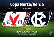 Assista ao vivo a Copa Norte/Verde 2026: Águia × Remo Águia de Marabá × Remo, pela 4ª rodada da Copa Norte/Verde 2026