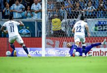 Com Manga perdendo pênalti e Pikachu expulso, Remo desperdiça chance de vencer fora de casa Grêmio-RS 0×0 Remo (Alef Manga e Yago Pikachu) – Foto: Lucas Uebel