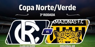 Remo × Amazonas-AM, pela 3ª rodada da Copa Norte/Verde 2026