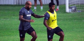 Leão recebe o São Paulo-SP no último jogo antes da pausa para a Copa do Mundo Patrick e Jaderson – Foto: Samara Miranda (Clube do Remo)