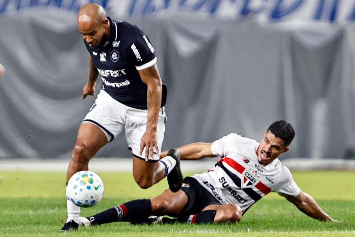 Remo 1×0 São Paulo-SP (Patrick) – Foto: Thiago Gomes (O Liberal) Remo 1×0 São Paulo-SP (Patrick) – Foto: Thiago Gomes (O Liberal)