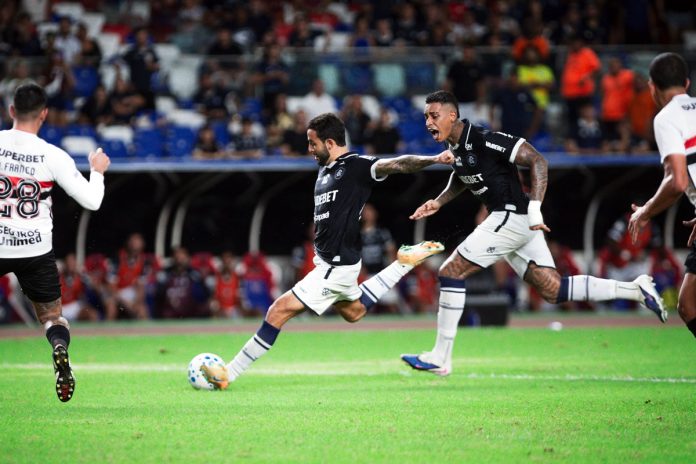 Remo 1×0 São Paulo-SP (Marcelinho e Alef Manga) – Foto: Samara Miranda (Clube do Remo) Remo 1×0 São Paulo-SP (Marcelinho e Alef Manga) – Foto: Samara Miranda (Clube do Remo)
