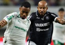 Remo e Palmeiras-SP empatam após chuva, gol relâmpago e polêmicas do VAR Remo 1×1 Palmeiras-SP (Patrick) – Foto: Cesar Greco (Palmeiras-SP)