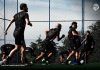 Remo desafia tabu em São Paulo no reencontro com o Corinthians-SP pela Série A Jogadores remistas realizam atividade física – Foto: Luis Carlos/Clube do Remo