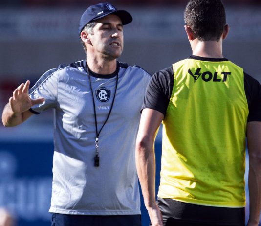 Remo terá jogos-treino contra Tuna e Ituano-SP antes da volta aos compromissos oficiais Léo Condé e Vitor Bueno – Foto: Raul Martins/Clube do Remo