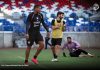 Jogo-treino fechado do Remo contra a Tuna gera expectativa na intertemporada Matheus Felipe, Gabriel Taliari e Ygor Vinhas – Foto: Samara Miranda/Clube do Remo