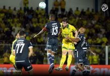 Bola aérea castiga o Remo em derrota para o Mirassol-SP no Brasileirão Mirassol-SP 2×1 Remo (Mayk, Marllon e Patrick) – Foto: Cleder Damasceno