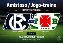 Assista aqui ao vivo Remo × Tuna, em jogo-treino no Mangueirão Jogo-treino – Remo × Tuna – Arte: Remo 100%
