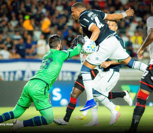 Marcelo Rangel lidera dois rankings de defesas na Série A Remo 2×0 Vitória-BA (Marcelo Rangel, Matheus Felipe e Zé Ivaldo) – Foto: Geovanny Alves