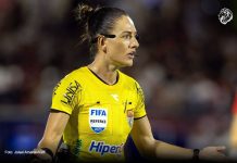 Duelo entre Remo e Coritiba-PR no Mangueirão terá trio feminino FIFA na arbitragem Daiane Muniz – Foto: Joisel Amaral/AGIF