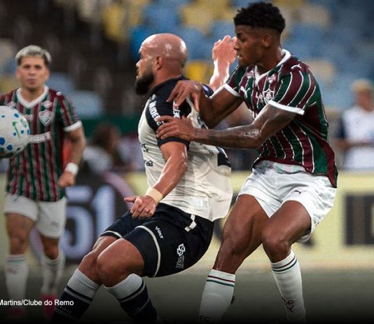 Remo sai na frente, mas sofre virada do Fluminense-RJ e permanece no Z4 Fluminense-RJ 2×1 Remo (Zé Welison) – Foto: Raul Martins/Clube do Remo