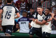 Remo passa tempo demais defendendo e não sustenta estratégia no Maracanã Fluminense-RJ 2×1 Remo (Vitor Bueno, Marlon e Jajá) – Foto: Raul Martins/Clube do Remo