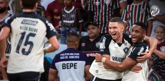 Remo passa tempo demais defendendo e não sustenta estratégia no Maracanã Fluminense-RJ 2×1 Remo (Vitor Bueno, Marlon e Jajá) – Foto: Raul Martins/Clube do Remo