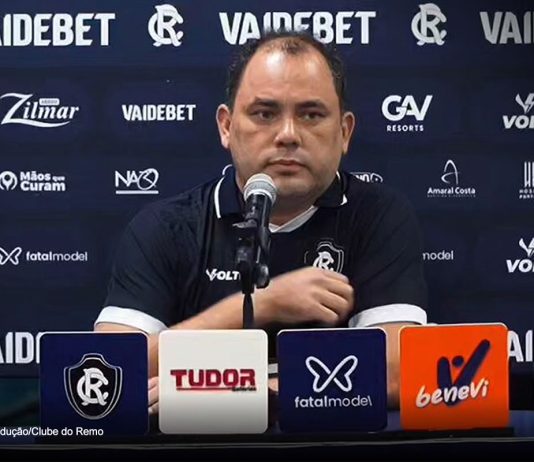 Vice-presidente do Remo critica VAR após eliminação: “Acabaram com o jogo” Glauber Gonçalves – Foto: Reprodução/Clube do Remo