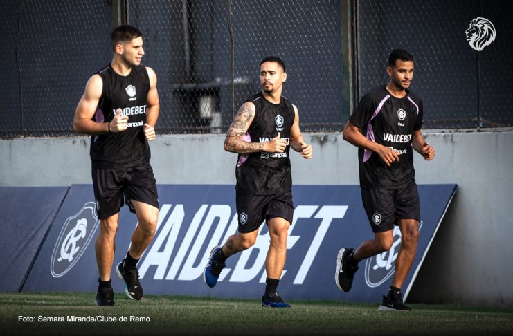 Leonel Picco, Yago Pikachu e Zé Ricardo – Foto: Samara Miranda/Clube do Remo