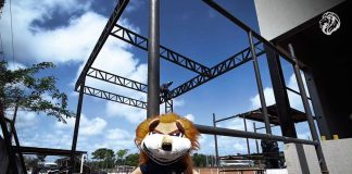 Remo inicia construção de novo pórtico no Centro de Treinamento Novo pórtico do CT "Rei da Amazônia" – Foto: Raul Martins/Clube do Remo