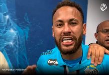 Neymar e Remo entram na mira do STJD após confusão no Mangueirão Neymar trocou provocações com integrantes do Remo no acesso aos vestiários do Mangueirão – Foto: Reprodução/Redes sociais
