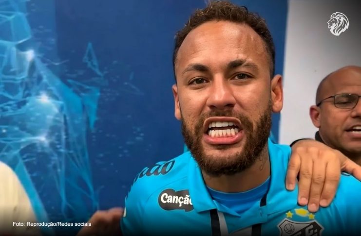Neymar e Remo entram na mira do STJD após confusão no Mangueirão Neymar trocou provocações com integrantes do Remo no acesso aos vestiários do Mangueirão – Foto: Reprodução/Redes sociais