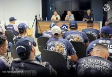 Representantes da torcida e dirigentes do Remo se reuniram no Baenão para discutir o momento do clube – Foto: Reprodução/ADITOR