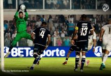 Bolas cruzadas viram alerta para defesa do Remo na reta decisiva da Série A Santos-SP 0×0 Remo (Marcelo Rangel, Matheus Felipe e Marllon) – Foto: Raul Martins/Clube do Remo