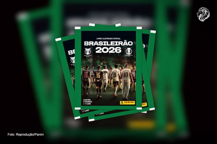 Álbum oficial do Brasileirão 2026 marca a volta do Remo à coleção da Série A – Foto: Reprodução/Panini Álbum oficial do Brasileirão 2026 marca a volta do Remo à coleção da Série A – Foto: Reprodução/Panini