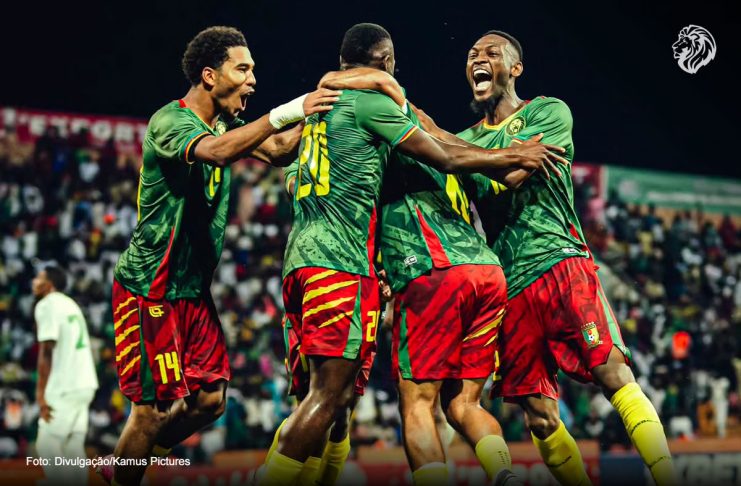 Tchamba ganha sequência por Camarões antes de retornar ao Remo Duplexe Tchamba esteve em campo por Camarões em jogo válido pelas Eliminatórias da Copa Africana – Foto: Divulgação/Kamus Pictures