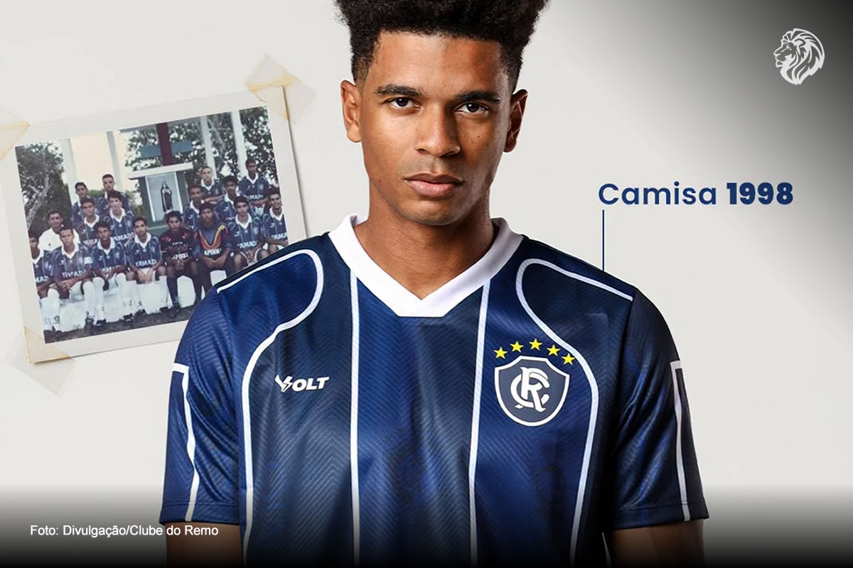 Remo lança a linha "Attack" em parceria com a Volt (modelo 1998) – Foto: Divulgação/Clube do Remo