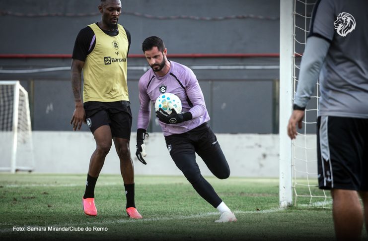 Rangel, Marcelinho e Tchamba entram nos planos do Leão para as próximas temporadas Duplexe Tchamba e Marcelo Rangel – Foto: Samara Miranda/Clube do Remo