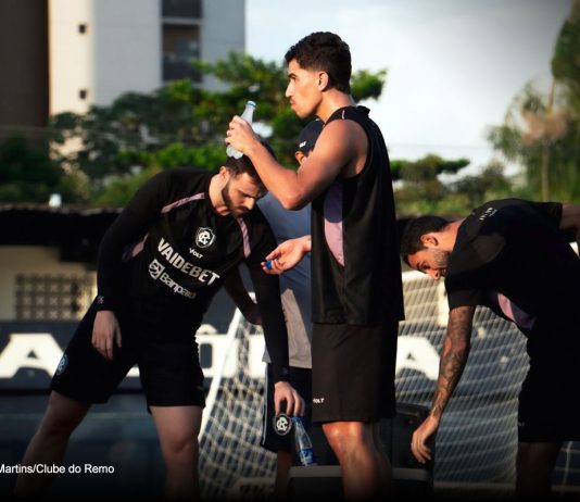 Remo × RB Bragantino-SP: números mostram desafios do Leão para voltar a vencer Gabriel Poveda, Vitor Bueno e Marcelinho – Foto: Raul Martins/Clube do Remo