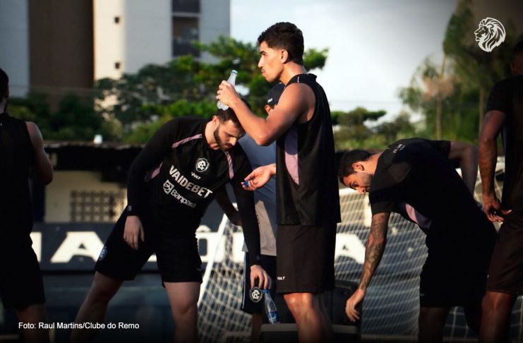 Remo × RB Bragantino-SP: números mostram desafios do Leão para voltar a vencer Gabriel Poveda, Vitor Bueno e Marcelinho – Foto: Raul Martins/Clube do Remo