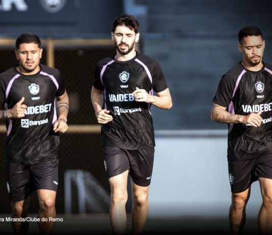 Sem Marcelinho, Condé prepara mudanças no Remo para enfrentar o Bahia-BA Galeano, Gabriel Taliari e Yago Pikachu – Foto: Samara Miranda/Clube do Remo