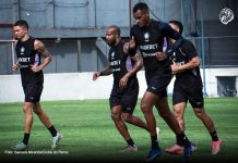 Outubro vira esperança para reação azulina na luta contra o rebaixamento Marlon, Patrick, Matheus Alexandre e Yago Pikachu – Foto: Samara Miranda/Clube do Remo