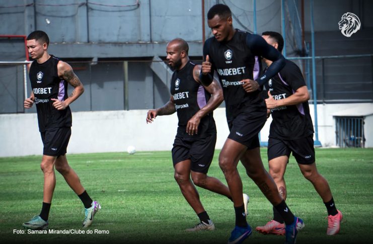 Leão contesta estimativa de R$ 10 milhões e aparece com a segunda menor folha da Série A Marlon, Patrick, Matheus Alexandre e Yago Pikachu – Foto: Samara Miranda/Clube do Remo
