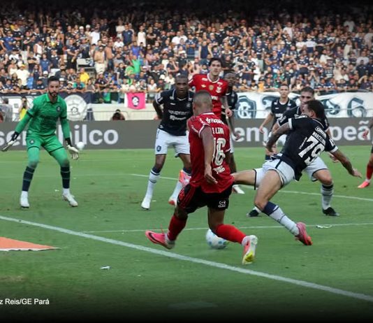 Remo resiste, mas perde para o Flamengo-RJ por 1 a 0 no Mangueirão Remo 0×1 Flamengo-RJ (Marcelo Rangel, Marllon e Marcelinho) – Foto: Beatriz Reis/GE Pará