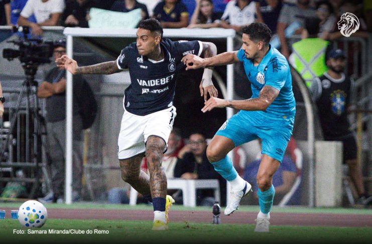 Remo afasta Alef Manga após discussão com Marllon e atacante pode deixar o clube Remo 1×2 Santos-SP (Alef Manga) – Foto: Samara Miranda/Clube do Remo
