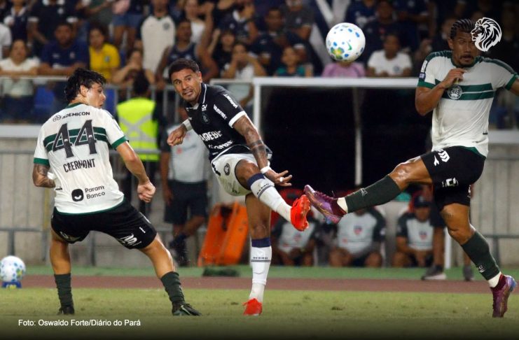 Leão produz muito, mas decide mal e vive a contradição da conta que não fecha Remo 2×3 Coritiba-PR (Galeano) – Foto: Oswaldo Forte/Diário do Pará