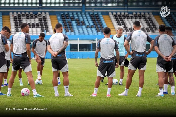 Renato Gaúcho tem desfalques para enfrentar o Remo – Foto: Cristiano Oliveski/Grêmio-RS Renato Gaúcho tem desfalques para enfrentar o Remo – Foto: Cristiano Oliveski/Grêmio-RS