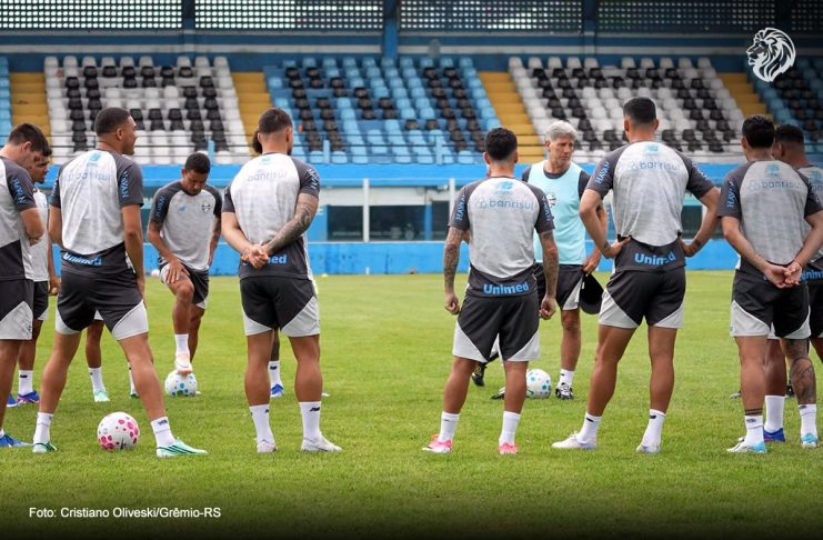 Grêmio-RS chega desfalcado e recorre à base para enfrentar o Remo no Mangueirão Renato Gaúcho tem desfalques para enfrentar o Remo – Foto: Cristiano Oliveski/Grêmio-RS