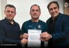 Glauber Gonçalves registra primeira chapa para eleição no Remo com apoio de Tonhão Jean Klay, Glauber Gonçalves e Guto Nobre – Foto: Reprodução/Redes sociais