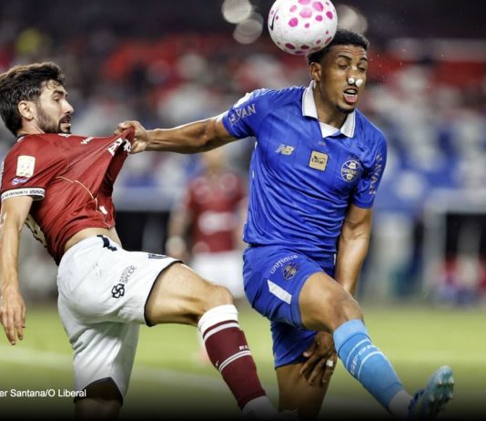 Remo reage no fim, mas empate com o Grêmio-RS mantém Leão no Z4 Remo 1×1 Grêmio-RS (Gabriel Taliari) – Foto: Wagner Santana/O Liberal