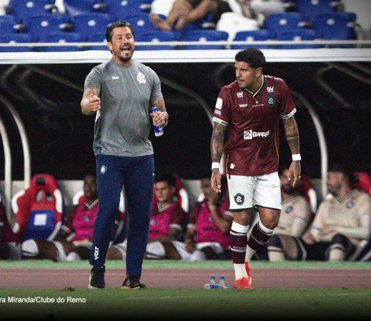 Após 19 dias de trabalho, o que Carpini conseguiu mudar no Remo? Remo 1×1 Grêmio-RS (Thiago Carpini e Galeano) – Foto: Samara Miranda/Clube do Remo