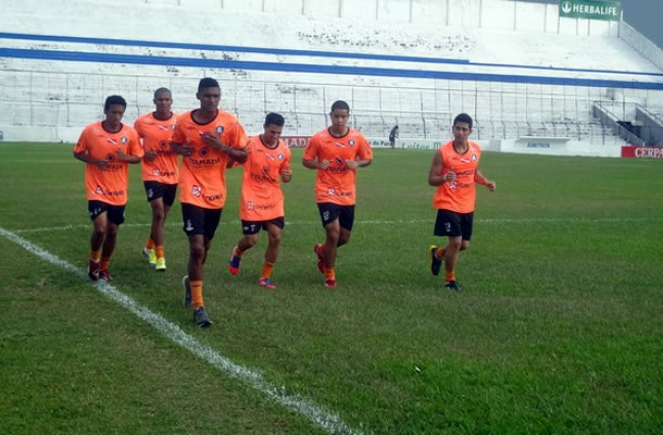 Jogadores do Remo participaram de uma movimentação no Baenão