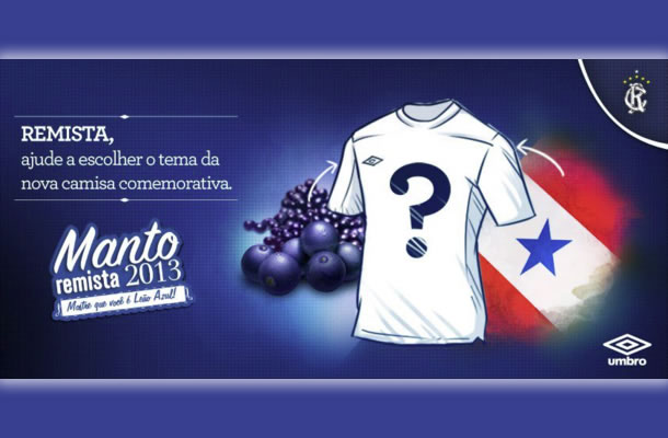 Escolha o modelo da camisa comemorativa do Remo pelo Facebook