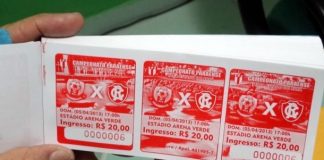 Ingressos para a torcida do Remo são na cor vermelha