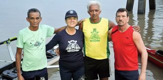 Equipe master azulina de regata