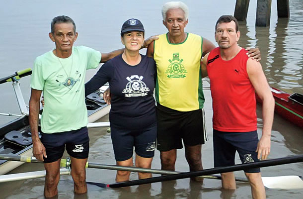 Equipe master azulina de regata