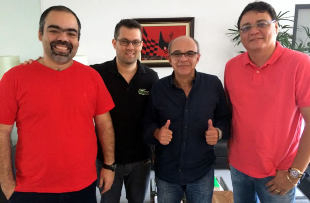 Fábio Bentes, Paulo Mota Filho, Eduardo Bandeira de Melo e André Cavalcante