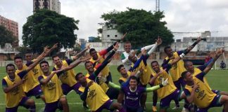 Jogadores remistas realizam atividade física