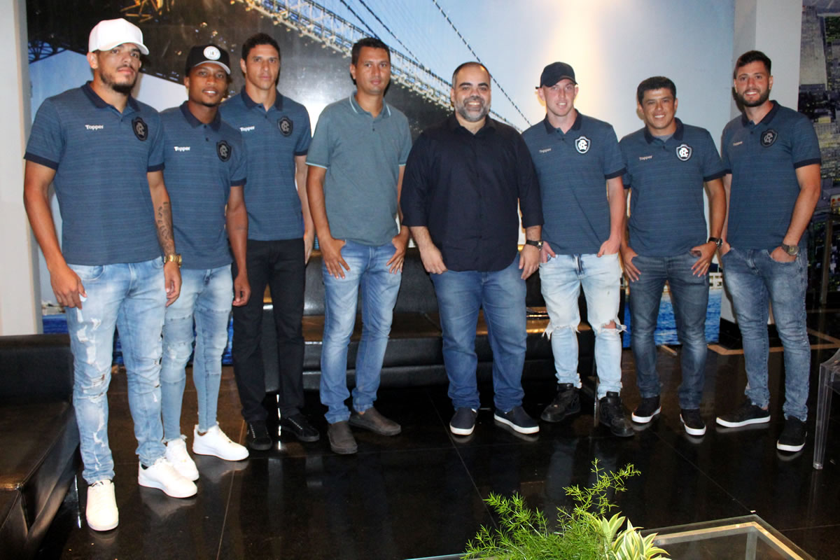 Fredson, Mário Sérgio, Vinícius, João Nasser Neto (Netão), Fábio Bentes, Vacaria, Echeverría e Thiago